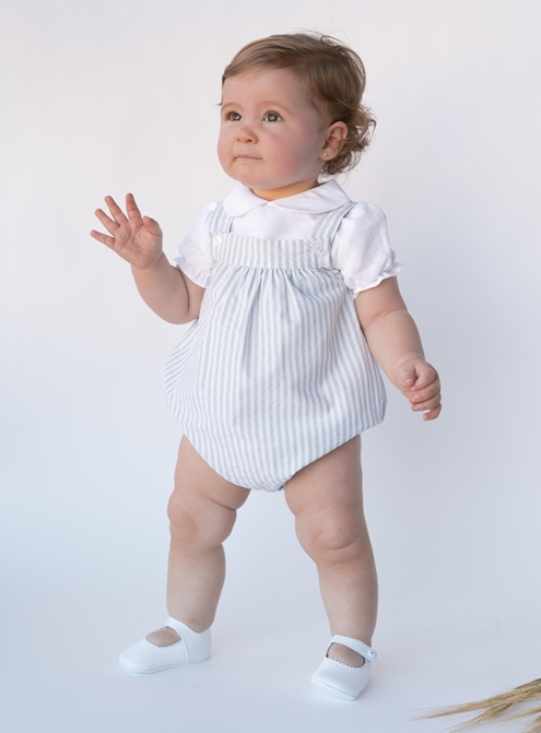 baby romper look grey