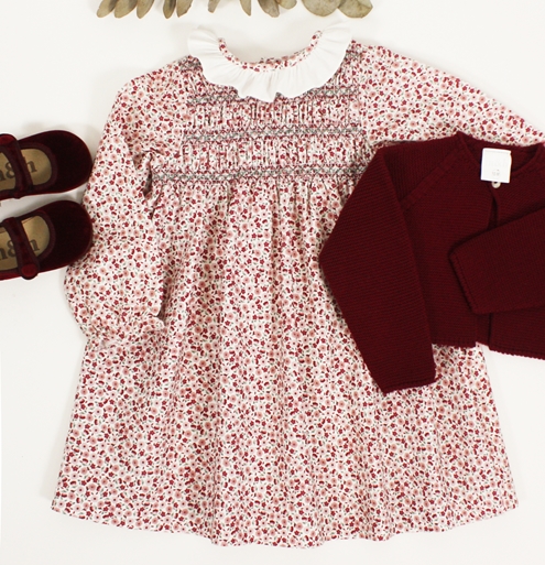 burgundy dress look
