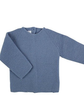 Medium blue baby sweater m&h