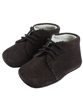 Lace up boots suede shoes brown