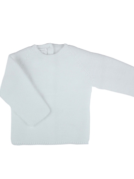 white baby sweater m&h