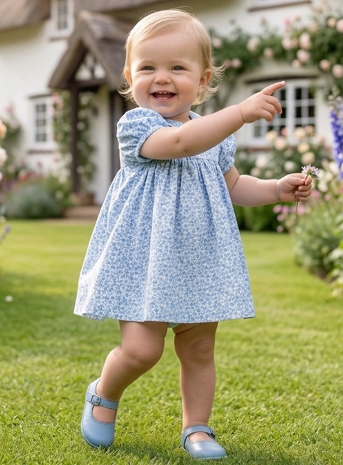 baby dress blue
