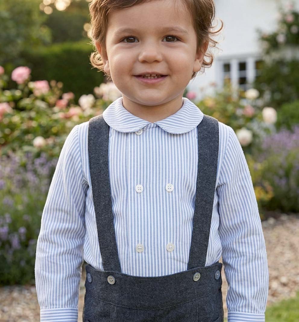 baby shirt blue stripes