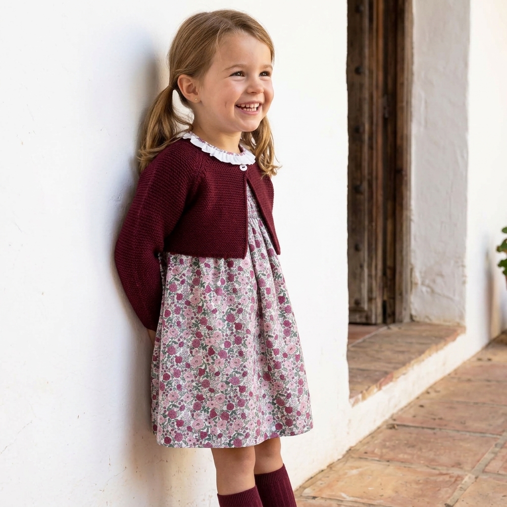 short knit burgundy