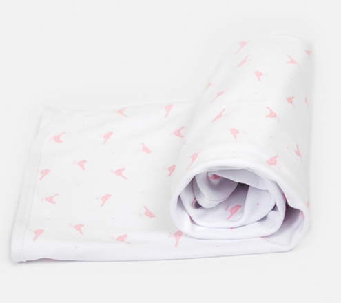 pink birds swaddle