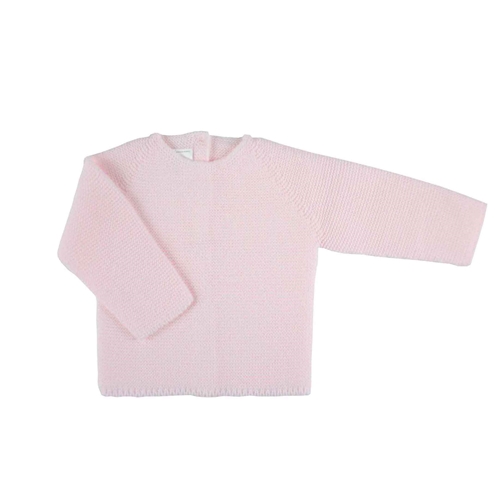 Jersey punto bobo rosa de bebé m&h