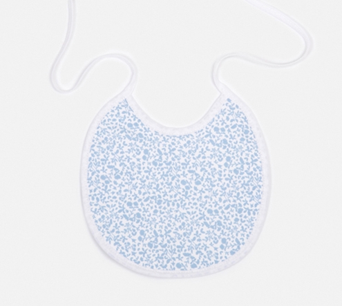 baby bib blue print