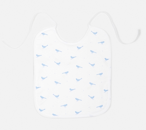 blue birds bib