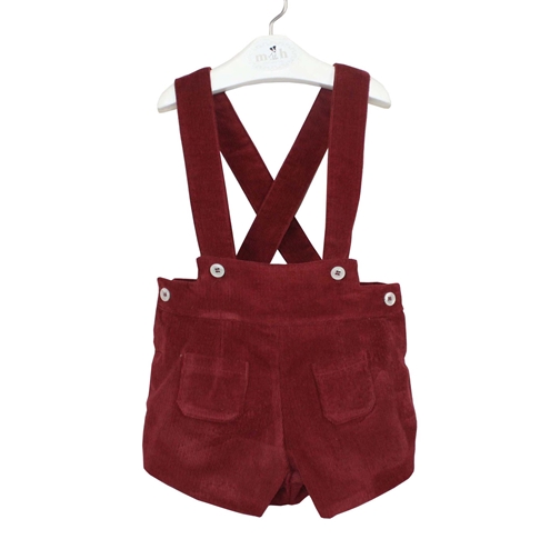 toddler boy corduroy with braces burgundy