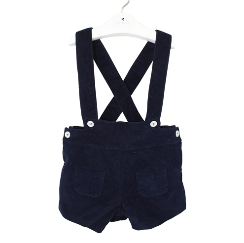 short braces navy blue