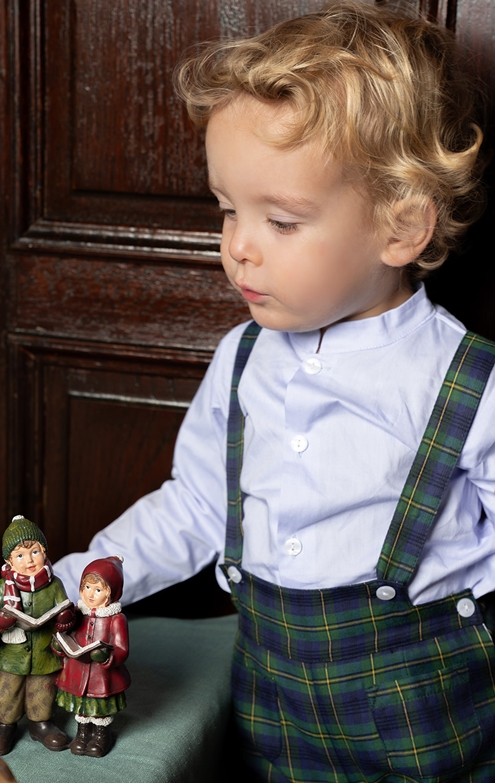 tartan bermuda braces