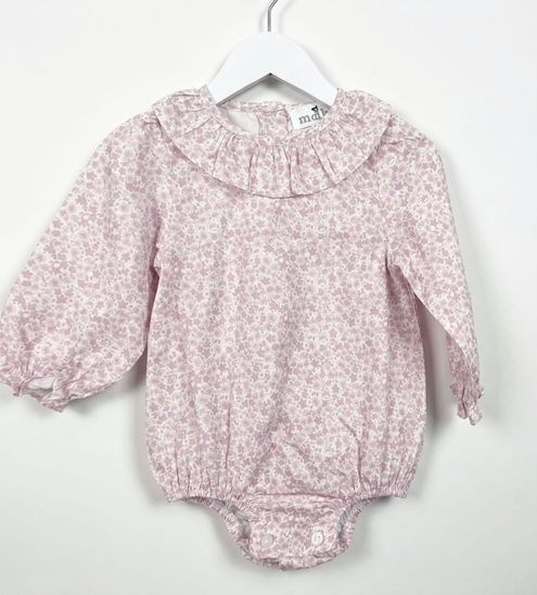 blusa bebé rosa flores