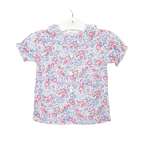 blusa volante estampado