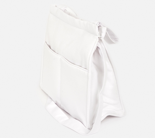 stroller bag white pique