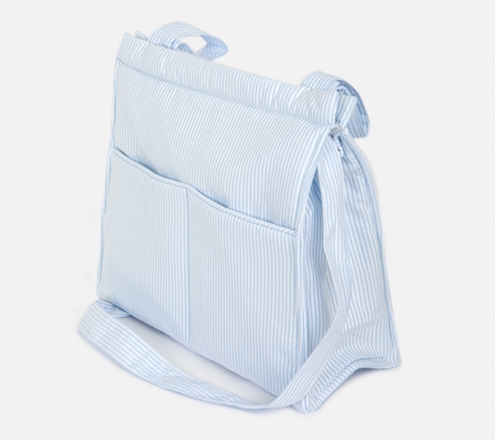 stroller bag blue stripes