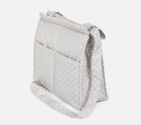 stroller bag grey stars