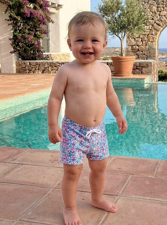 boxer niño baño