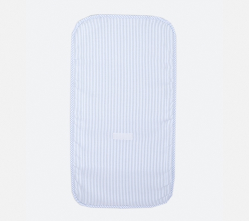 diaper changer blue stripes