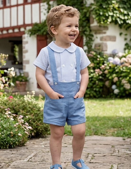 shirt blue stripes linen