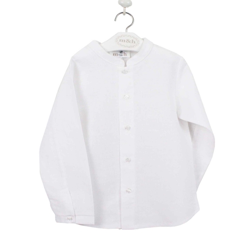 Camisa mao lino blanco