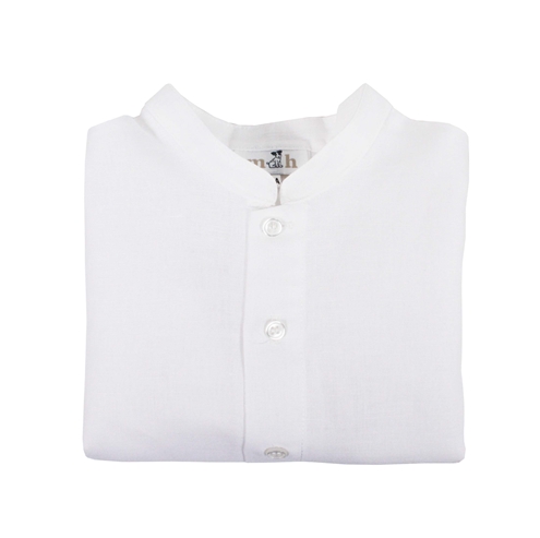 Camisa mao lino blanco