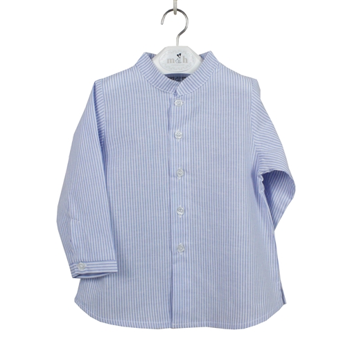 camisa mao raya azul verano