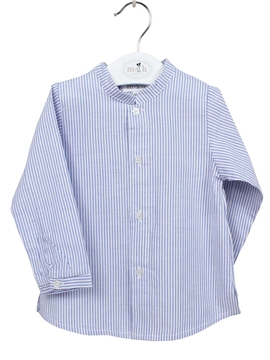 blue stripes shirt