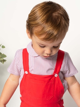 red stripes shirt