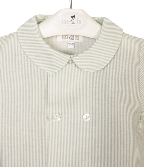 camisa verde rayas