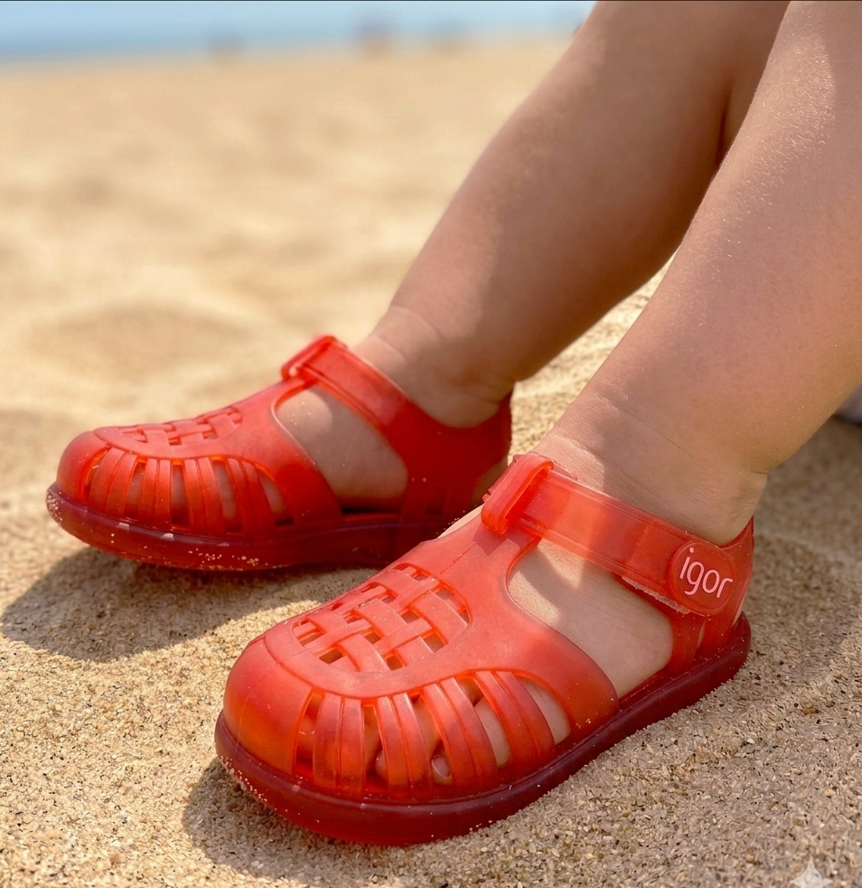 red sandal beach