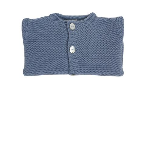 Chaqueta botones punto bobo azulón