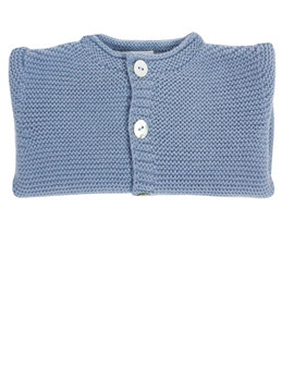 Chaqueta botones punto bobo azulón