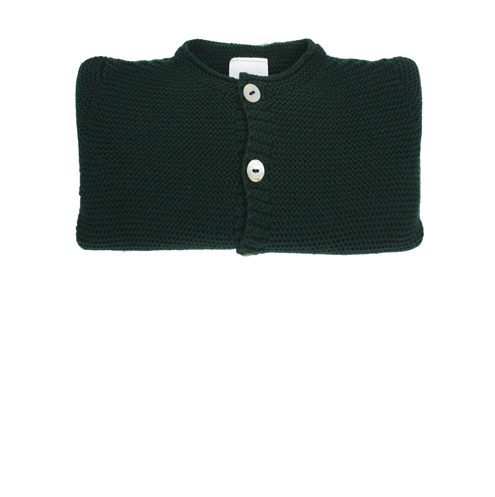 Chaqueta botones punto bobo verde botella