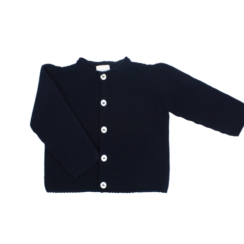 Chaqueta coco botones azul marino