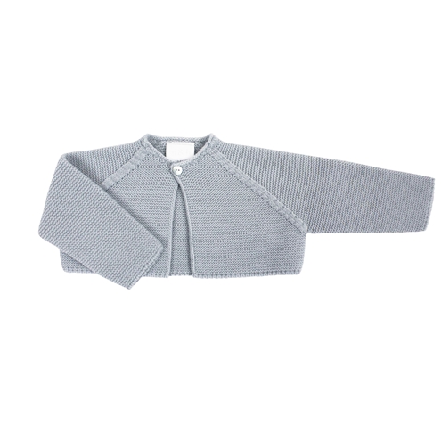 Grey short knitted baby cardigan myh