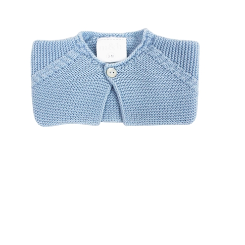 Chaqueta corta punto bobo azul