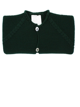 Chaqueta larga punto bobo verde botella