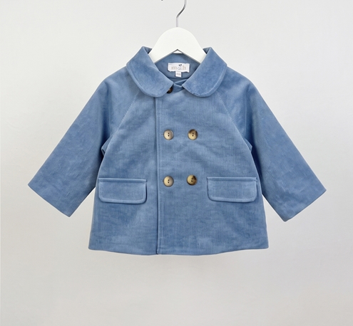 blue corduroy coat baby