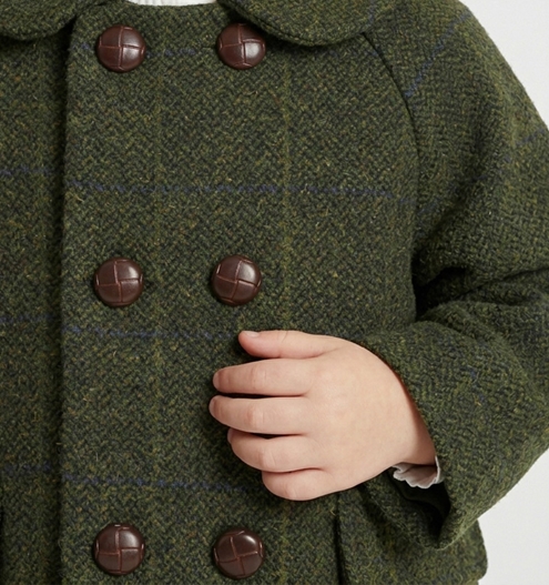 chaquetón verde cruzado