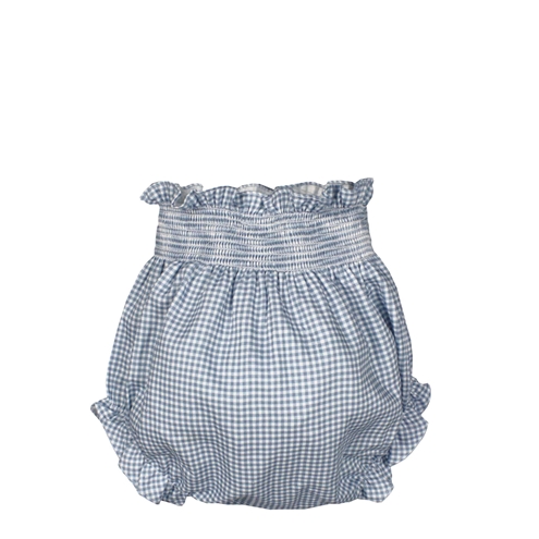 baby bloomer blue plaid