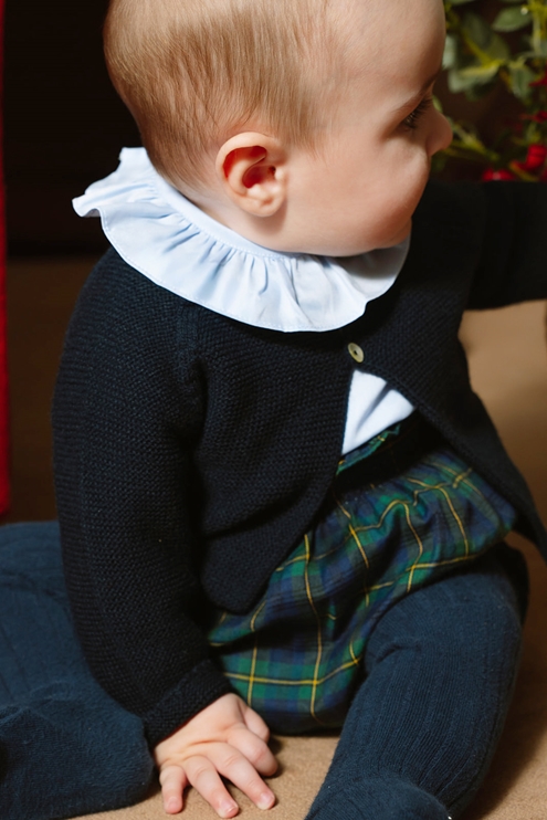 christmas bloomer tartan green and navy blue