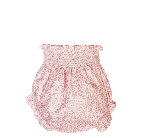 cubrepañal florecitas rosa