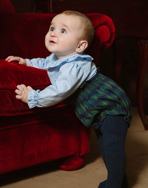 tartan christmas bloomer