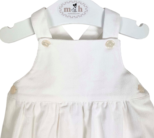 Manuel baby romper off white corduroy