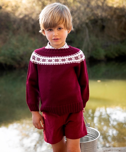 burgundy sweater