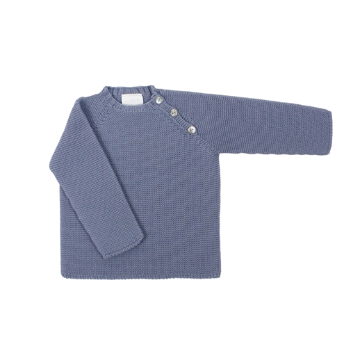 toddler knit sweater in medium blue