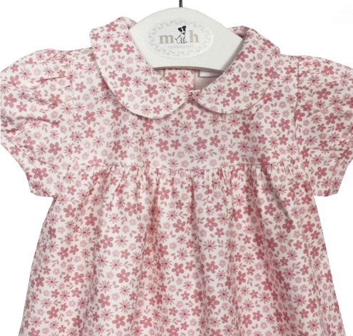 pink flowers baby dress