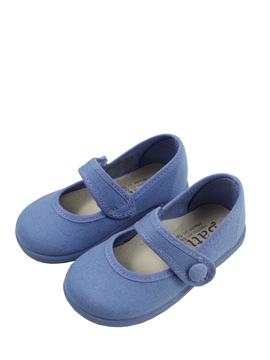 blue canvas shoes