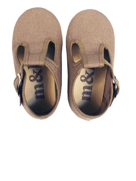 brown boy canvas shoes