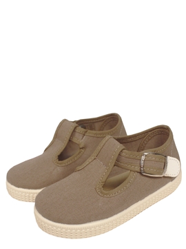brown boy canvas shoes